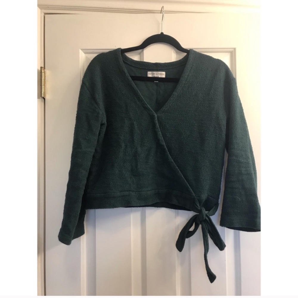 Madewell Texture & Thread Wrap Top